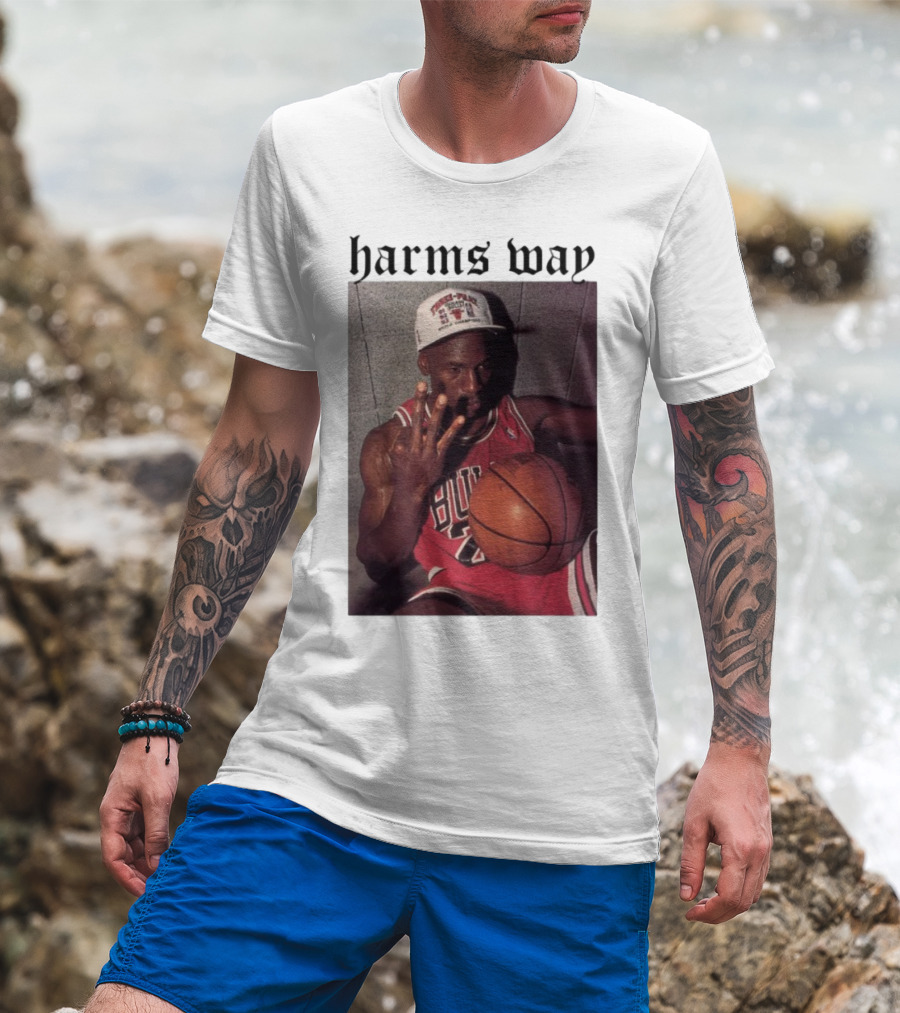 Harm's Way Bulls Basketball Legend 23 Championship Tribute T-Shirt