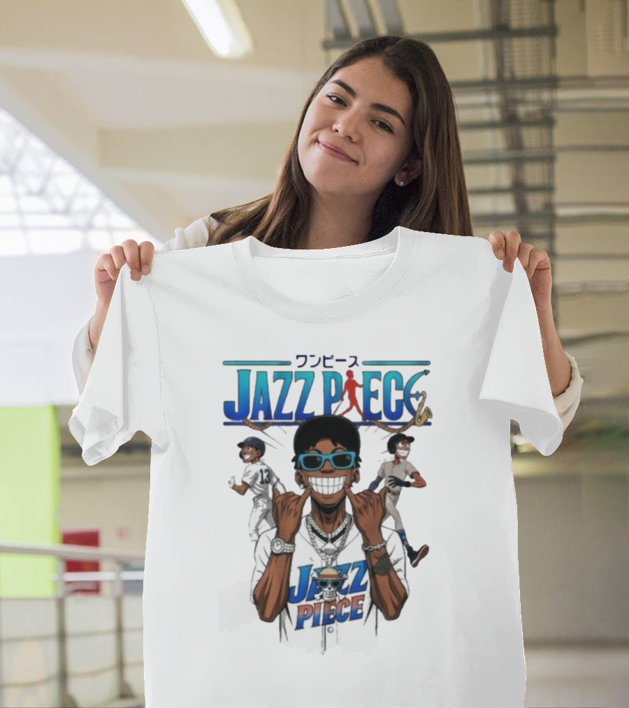 Jazz Piece One Piece New York Yankees MLB Collaboration T-Shirt