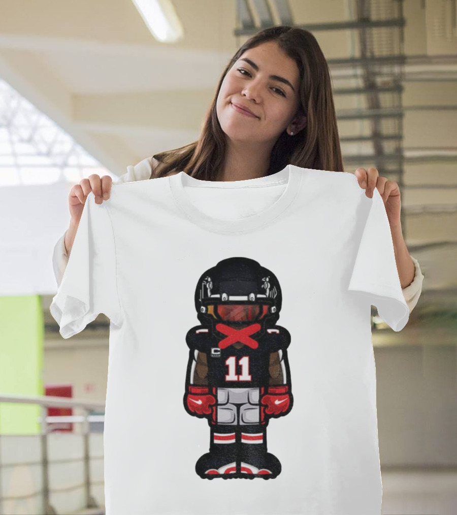 Julio Jones Cartoon Atlanta Falcons NFL 2025 T-Shirt