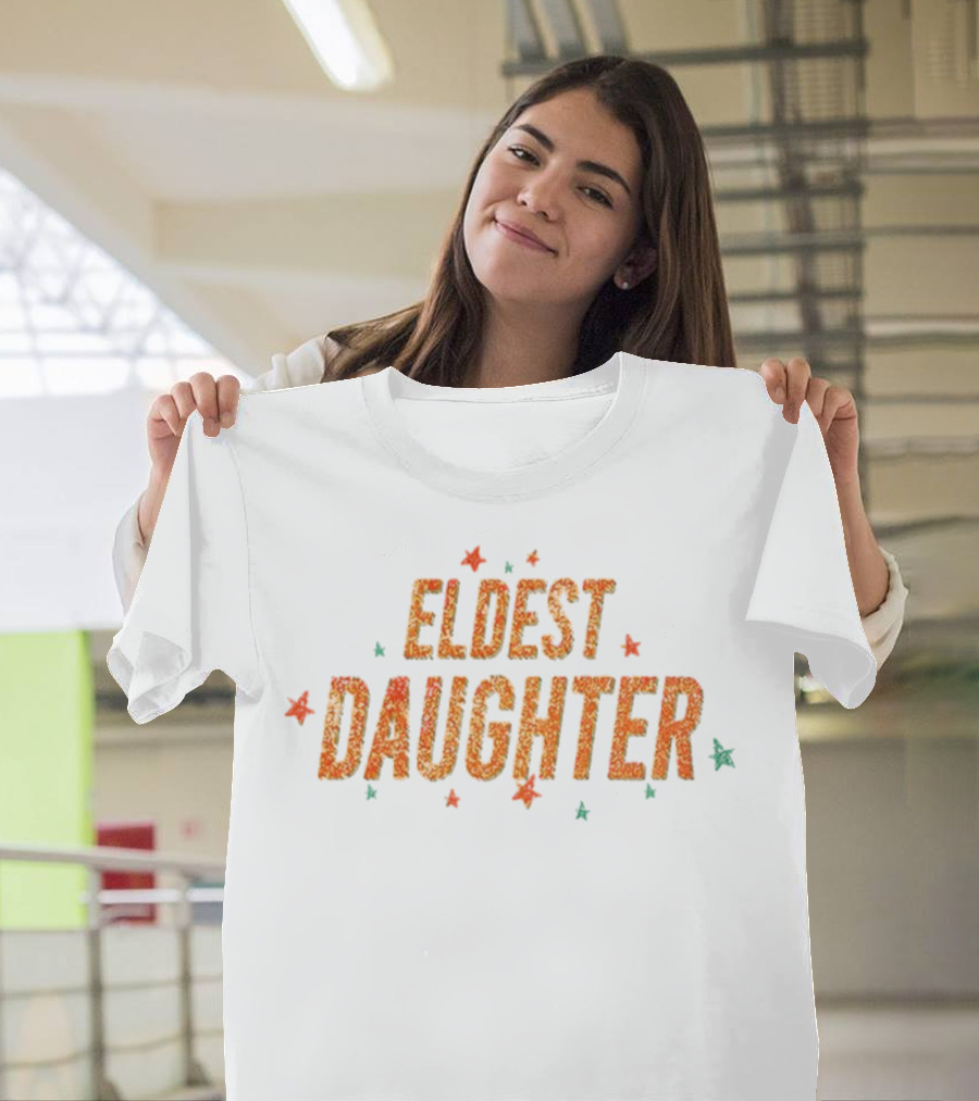 Eldest Daughter Glitter Stars Vintage Style T-Shirt