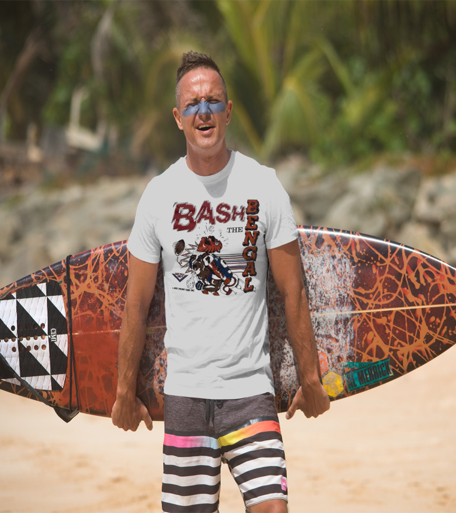 Bash The Bengal Football Rivalry Action T-Shirt