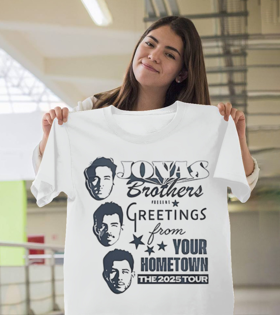 Jonas Brothers Greetings From Your Hometown The 2025 Tour T-Shirt