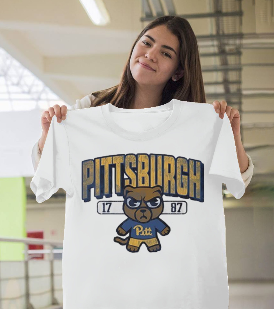 Pittsburgh Panthers 1787 Pitt Tokyodaichi Collaboration Bear T-Shirt