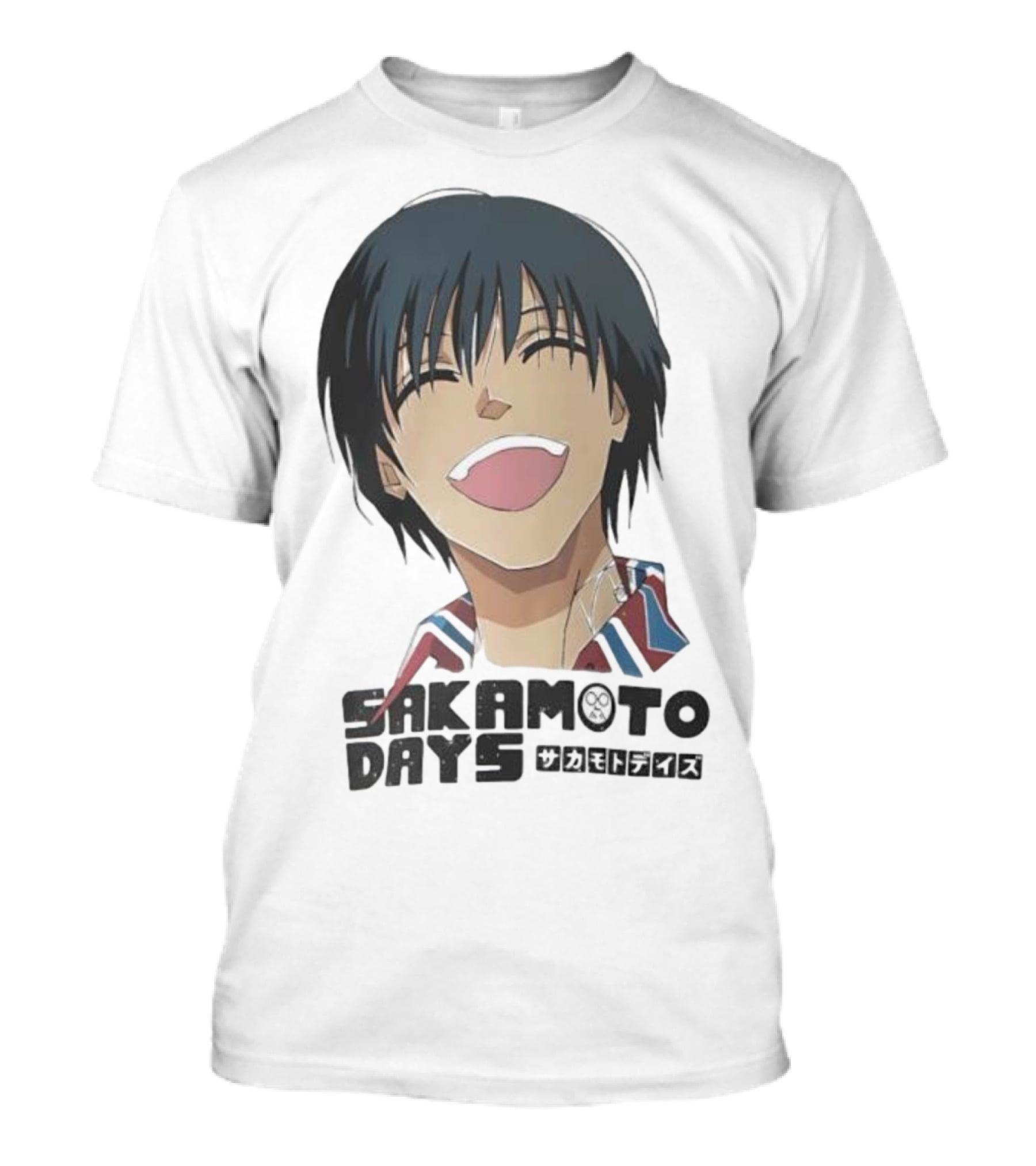 Sakamoto Days Yoichi Nagumo Anime Series Character Laughing Expression T-Shirt