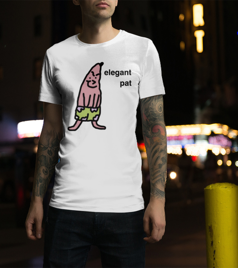 Elegant Pat Character Green Shorts Pose T-Shirt