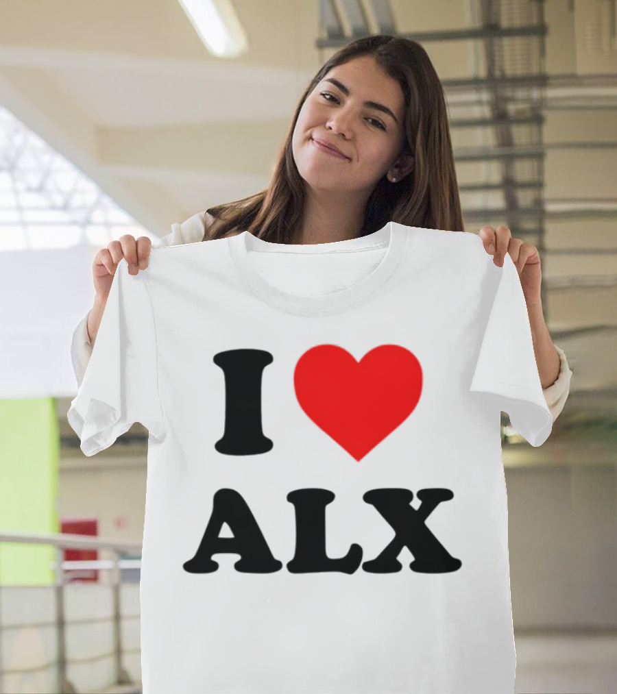 I Love ALX Red Heart Emblem T-Shirt