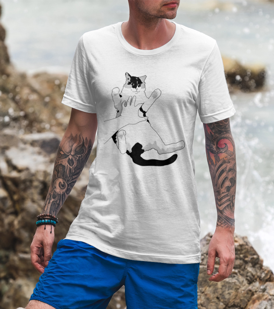 MK Belly Rub Cat Paws Cute Playful Kitten T-Shirt