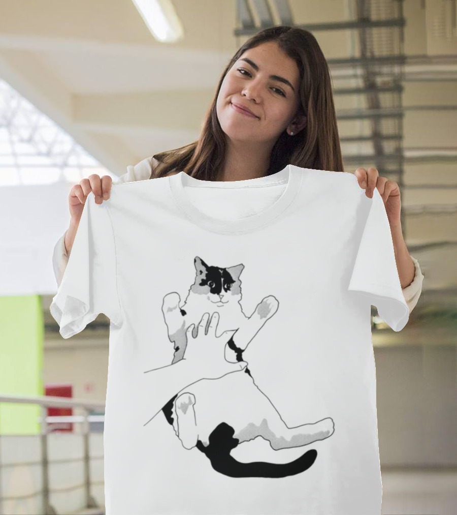 MK Belly Rub Cat Paws Cute Playful Kitten T-Shirt