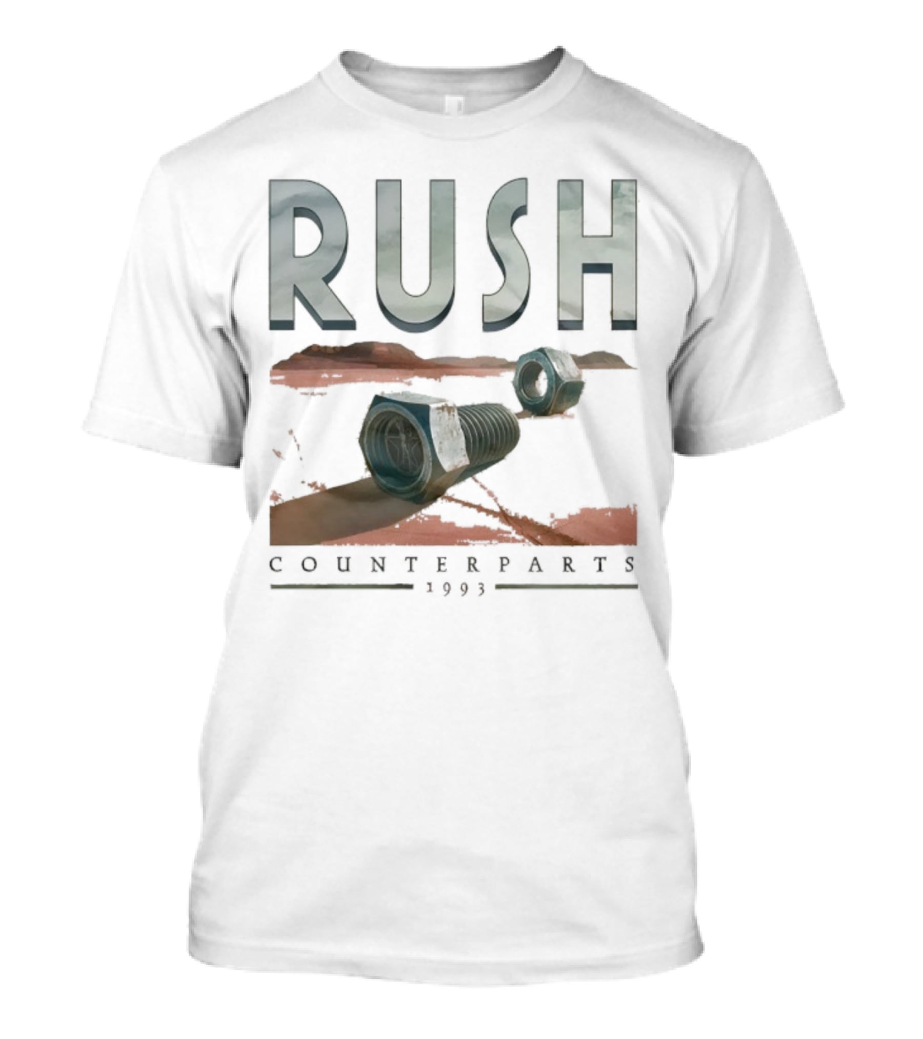 Rush Counterparts 1993 Desert Album Art T-Shirt