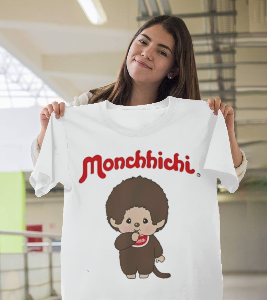 Monchhichi Cute Stance Fluffy Little Guy Character T-Shirt