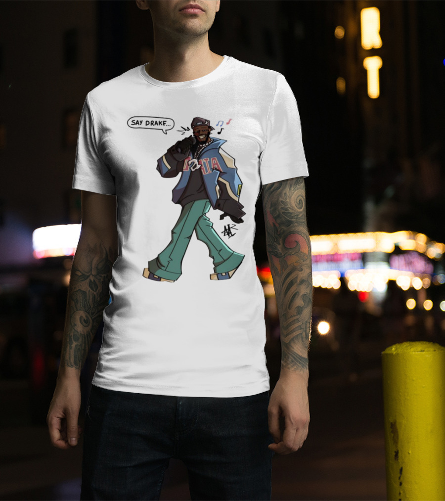 Windandsea Kendrick Lamar Say Drake Illustration T-Shirt