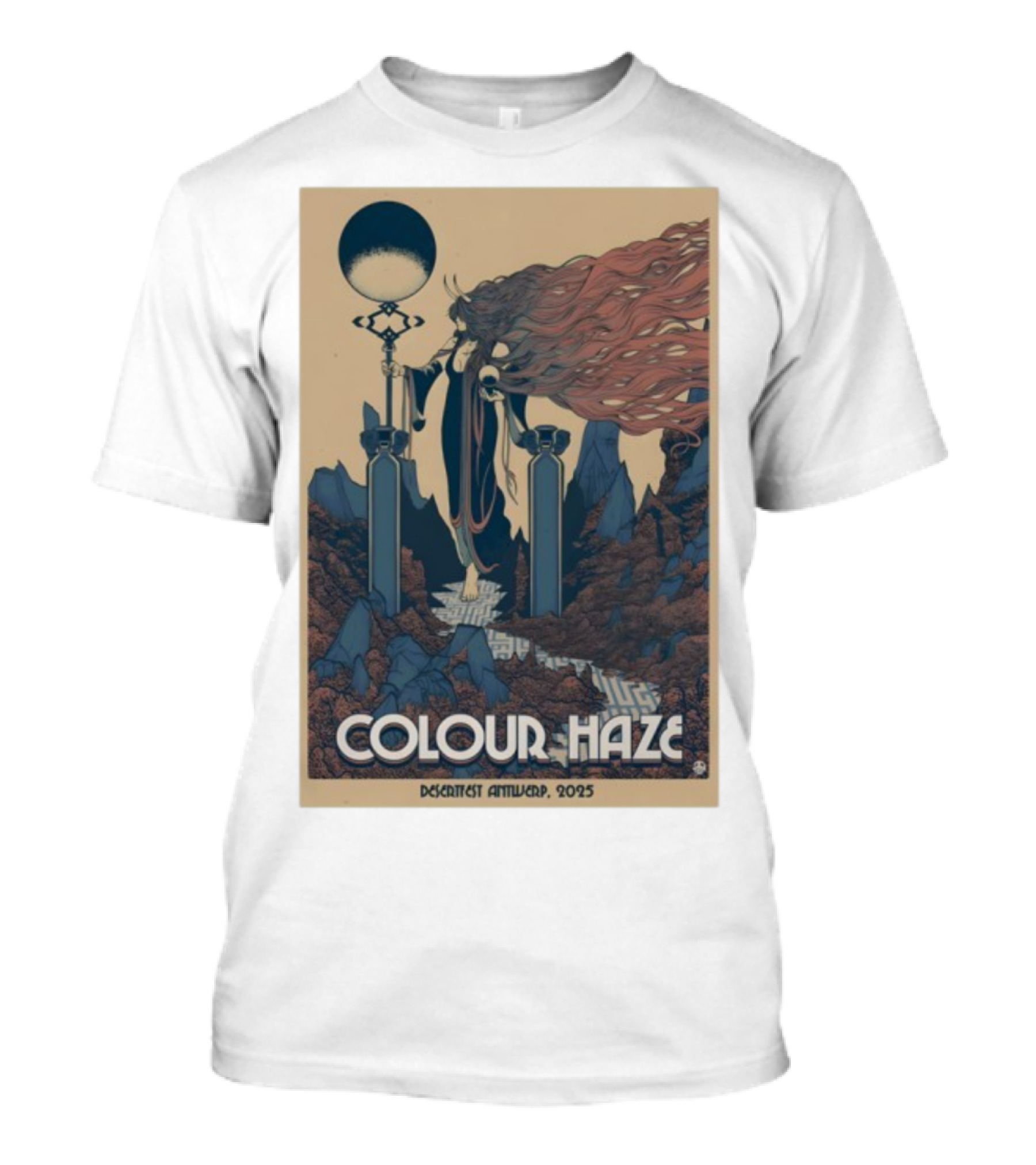 Colour Haze Desertfest Antwerp 2025 Psychedelic Rock Art 10 18 2025 T-Shirt