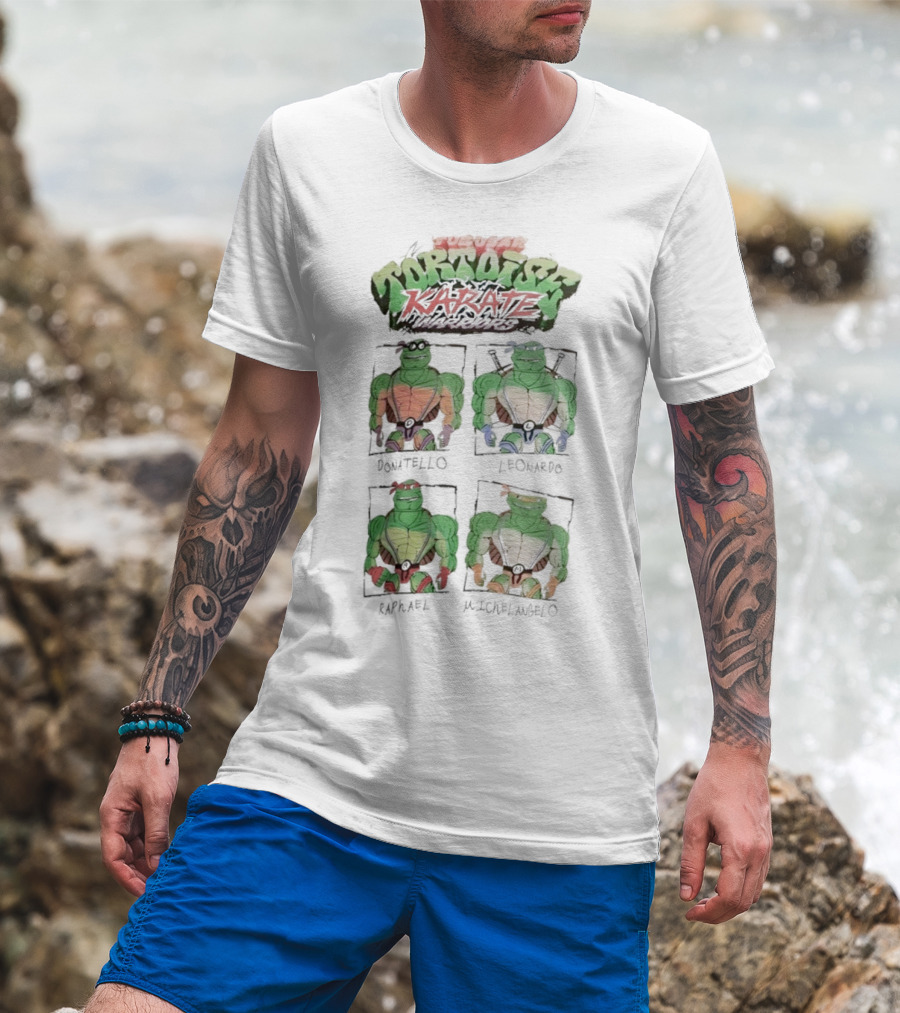 Super Tortoise Karate Donatello Leonardo Raphael Michelangelo T-Shirt