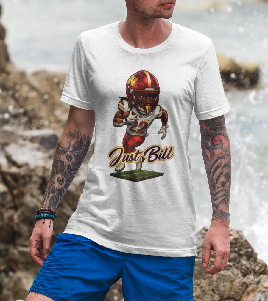 Just Bill Jacory Croskey-Merritt Washington NFL Football Player T-Shirt