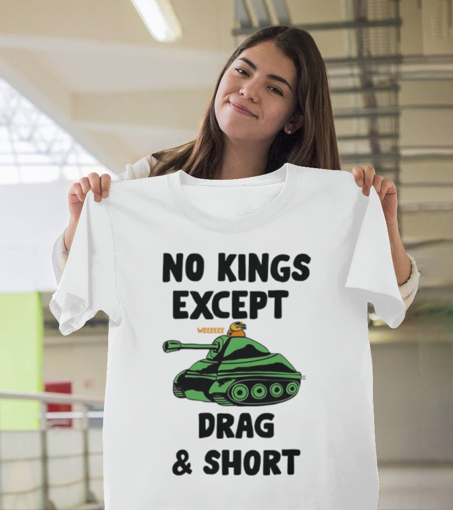 No Kings Except Drag Tank Cartoon शीर्षक T-Shirt