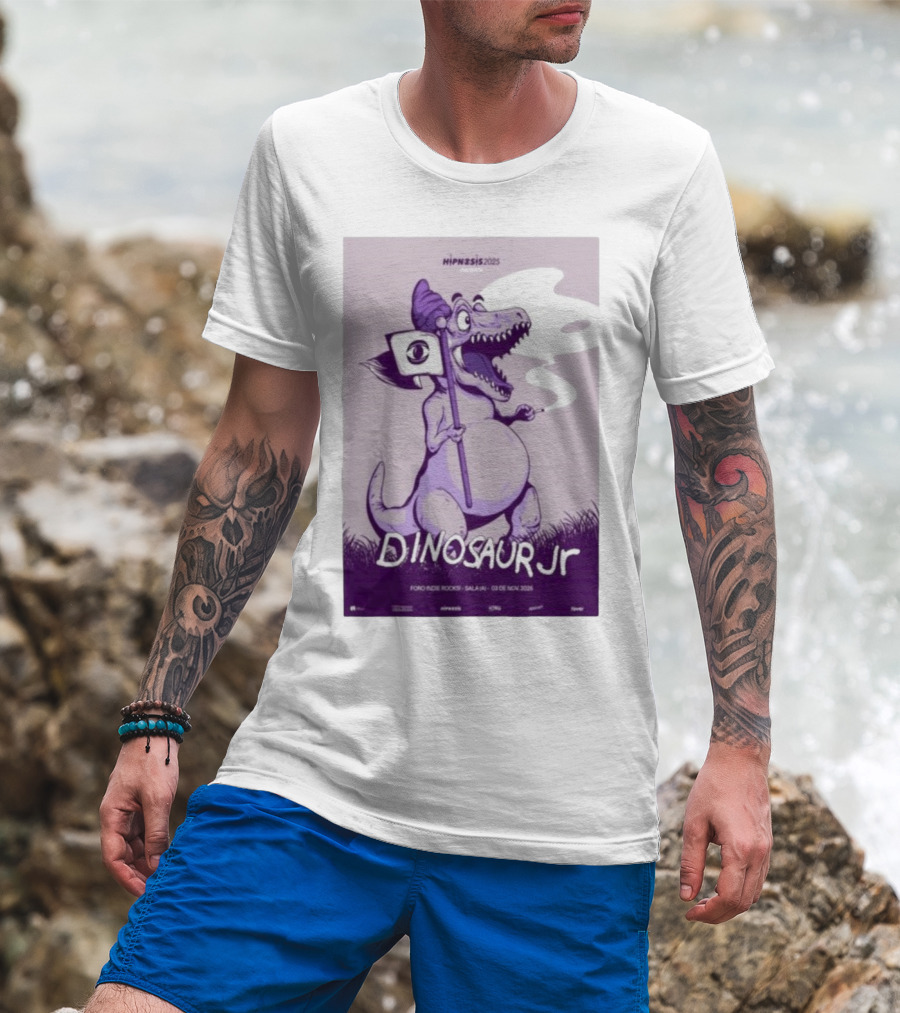 Dinosaur Jr. Hipnosis 2025 Mexico City Nov 3 Foro Indie Rocks T-Shirt