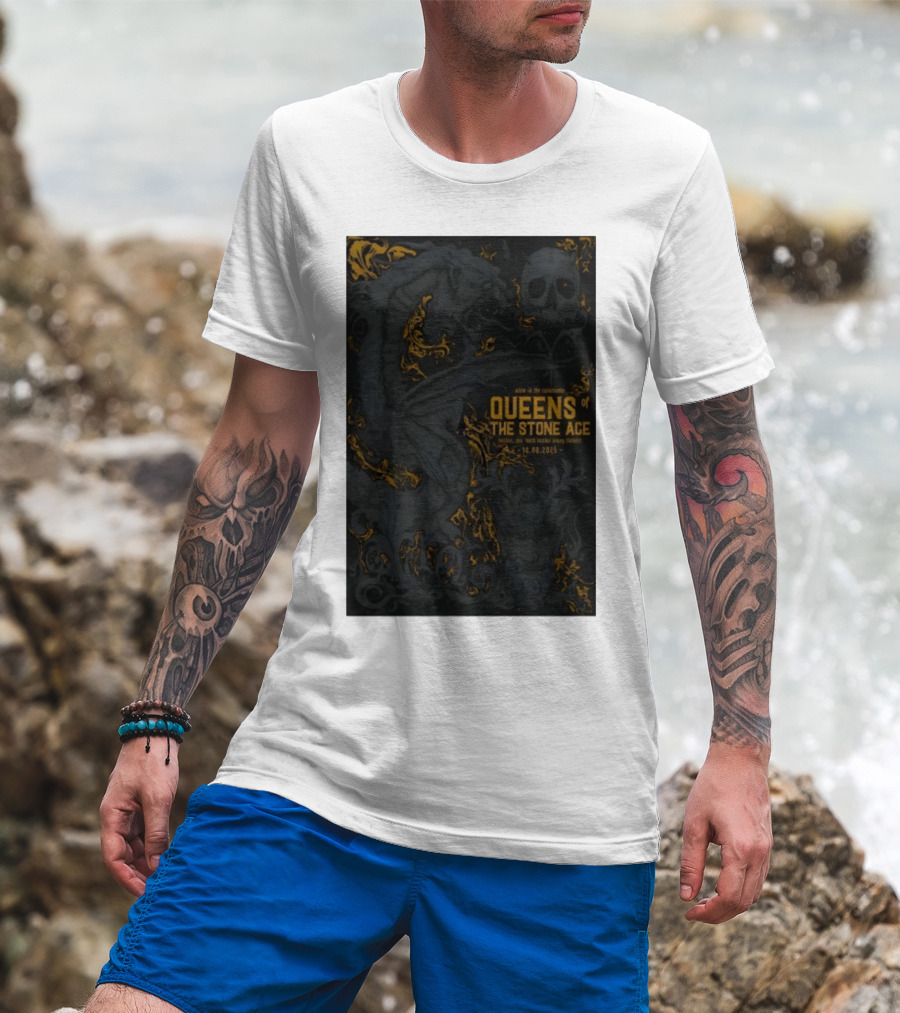 Queens Of The Stone Age Concert Boch Center Wang Theatre Boston Oct 08 2025 T-Shirt