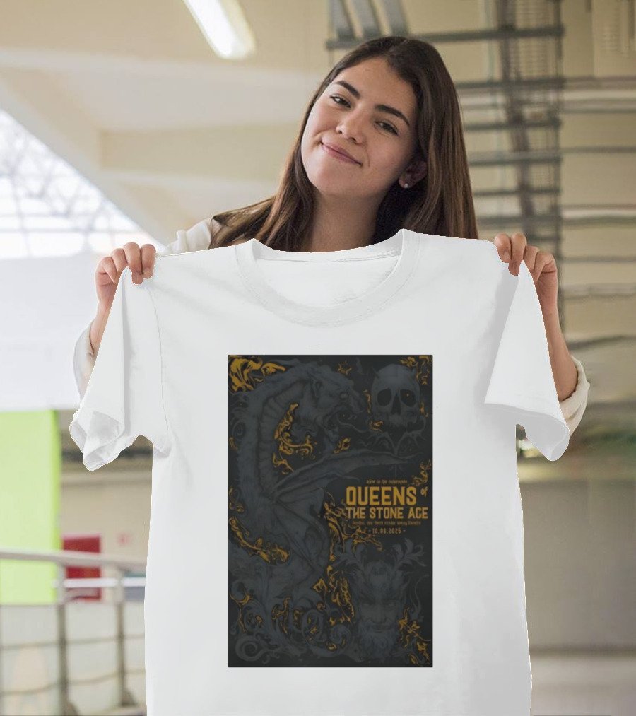 Queens Of The Stone Age Concert Boch Center Wang Theatre Boston Oct 08 2025 T-Shirt