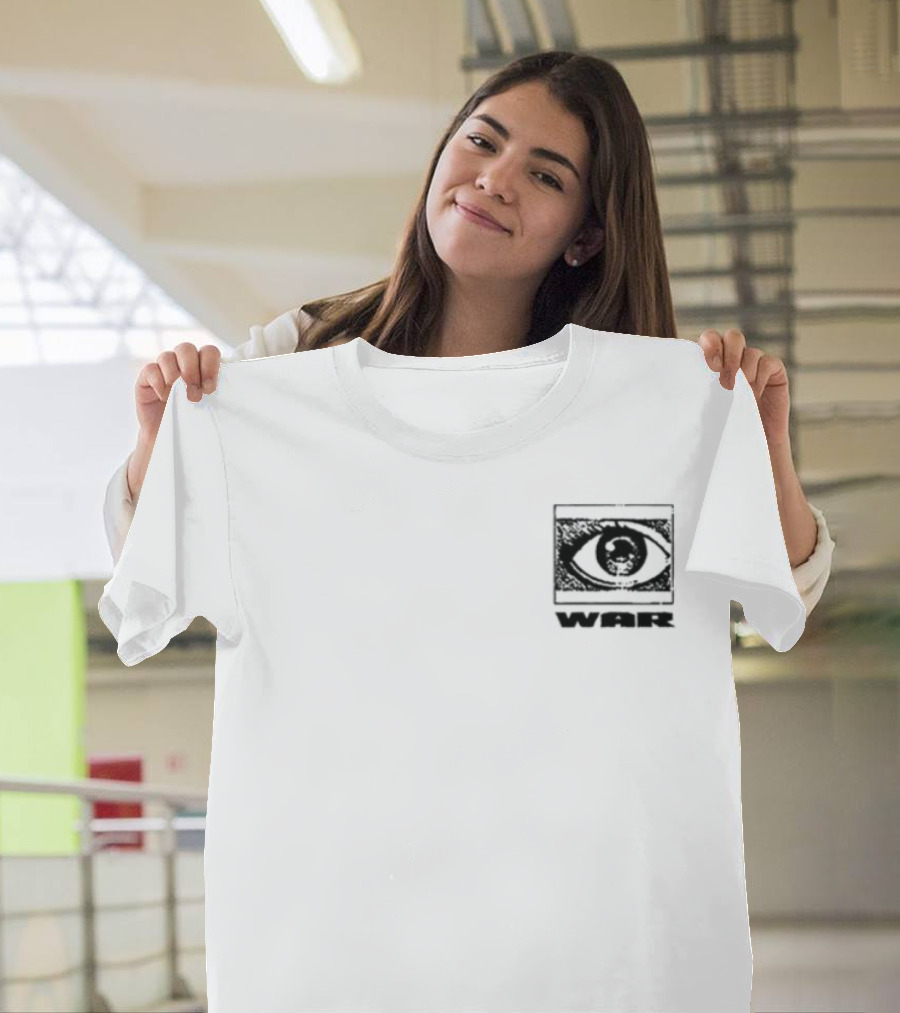Jasiah War Anime Eye Sketch With Japanese Kanji T-Shirt