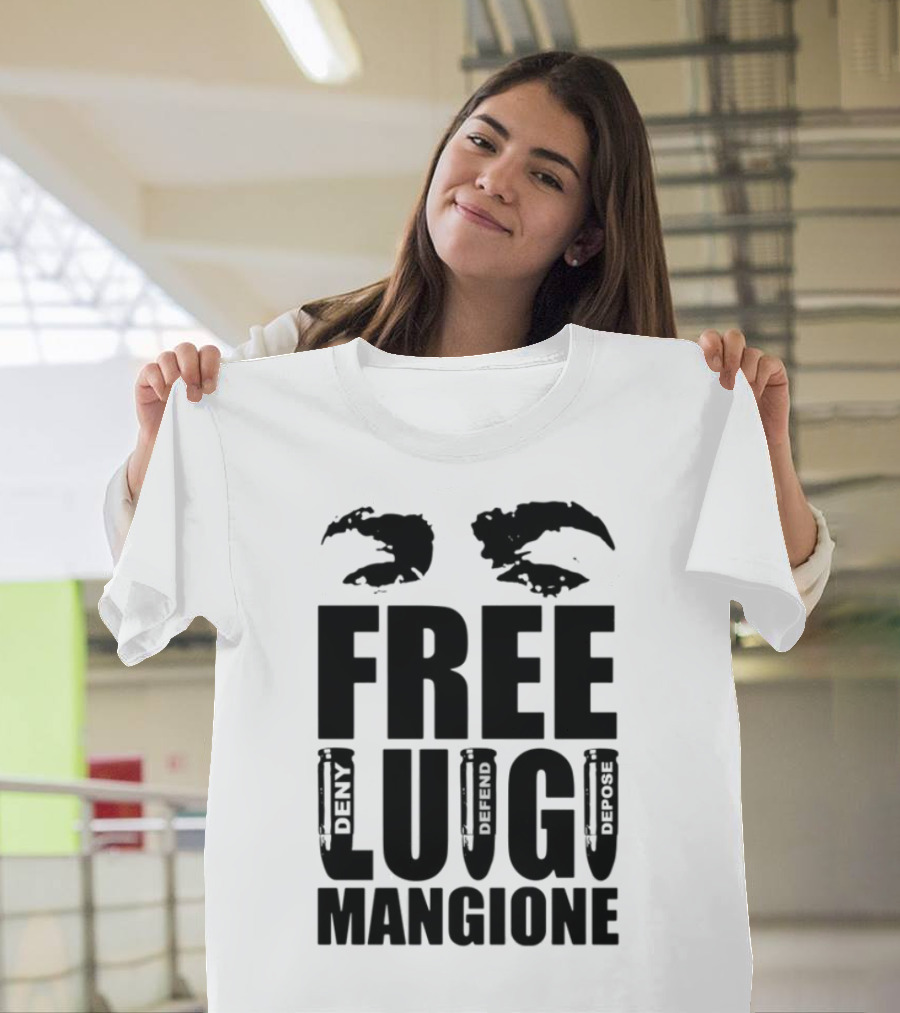 Free Luigi Mangione Crab Claws Deny Defend Depose T-Shirt