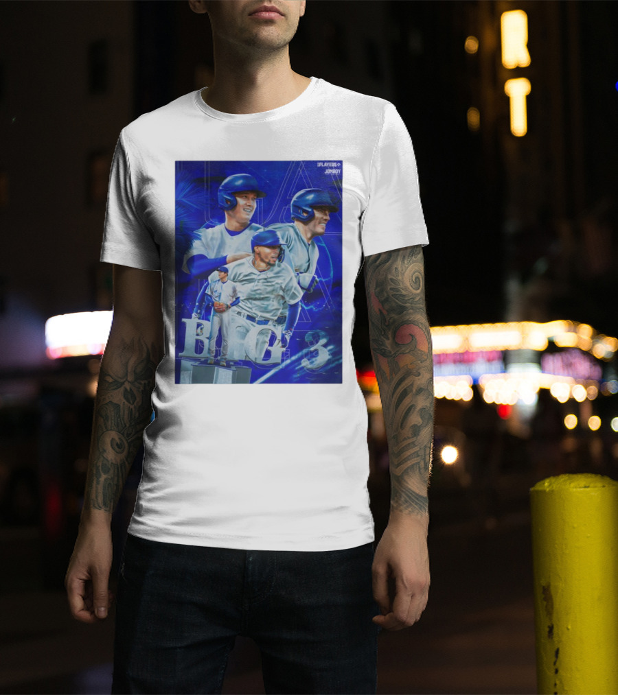 LA Big 3 IPlayers Jomboy Baseball Theme T-Shirt