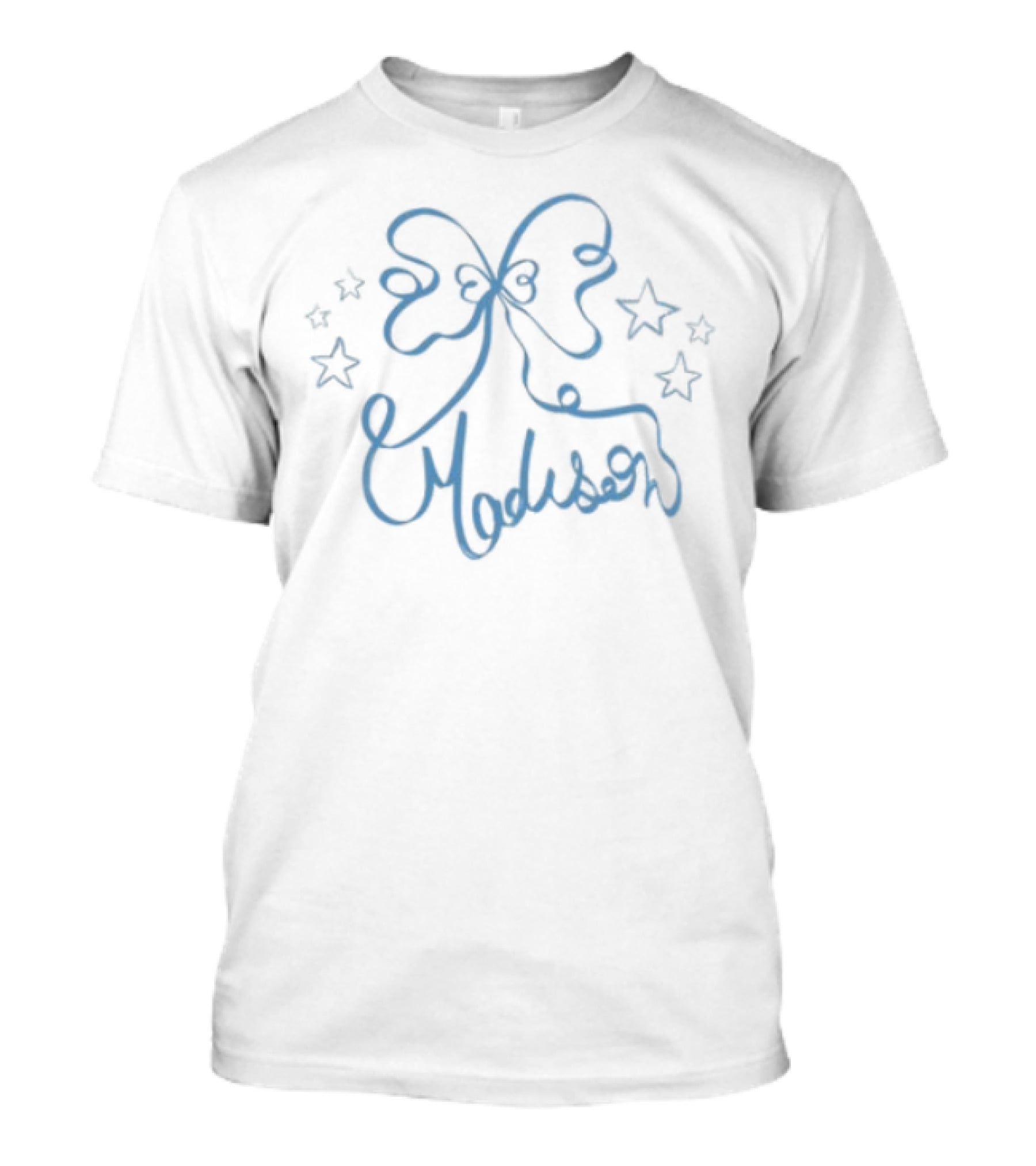 Madison Ribbon Stars Motif T-Shirt