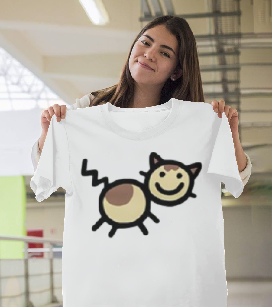 Mummyjoe Cheesepuff Happy Cow Cat Image T-Shirt