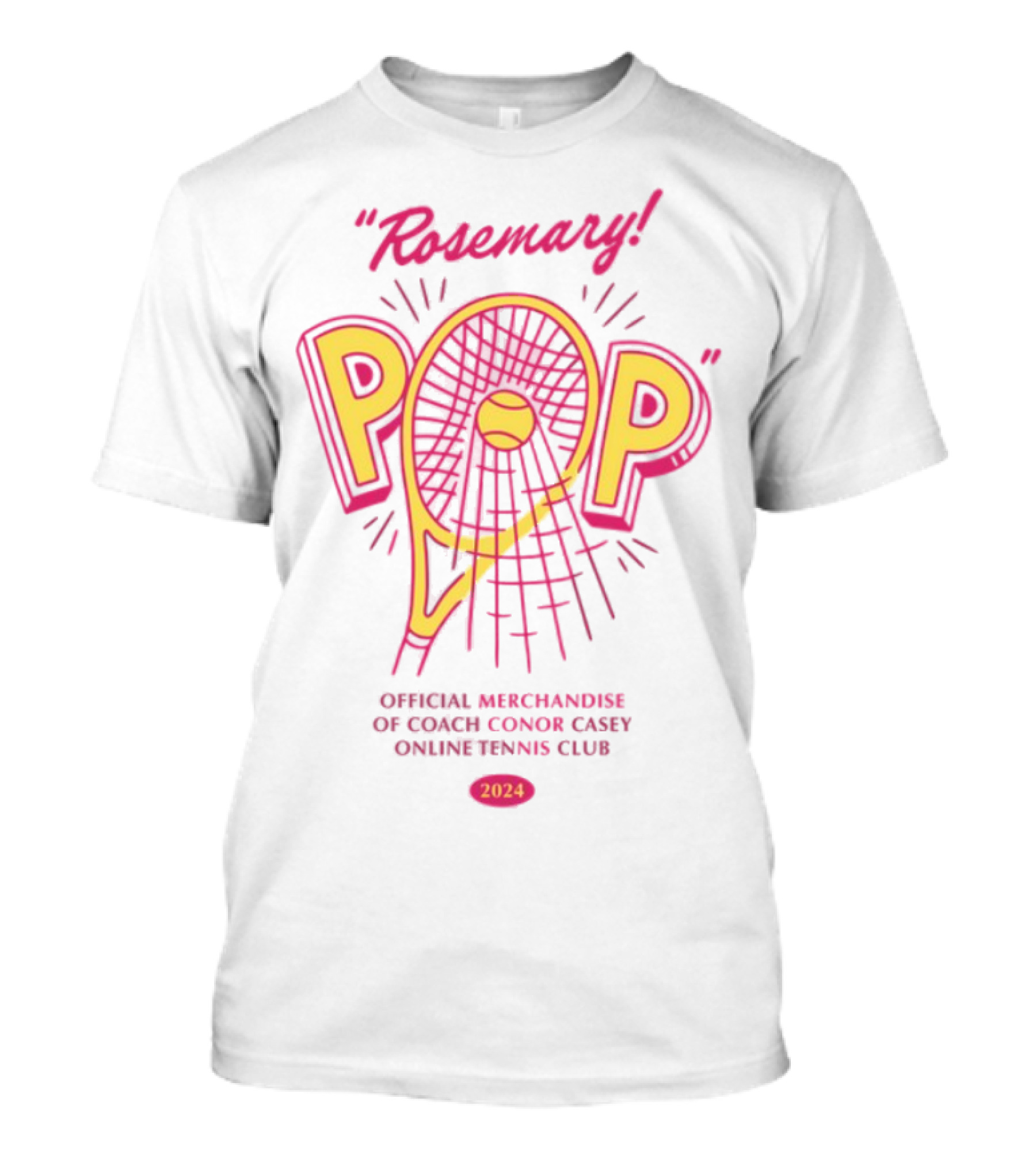 "Bremery Pop Tennis Racket Official Merch 2024 Online Tennis Club" T-Shirt