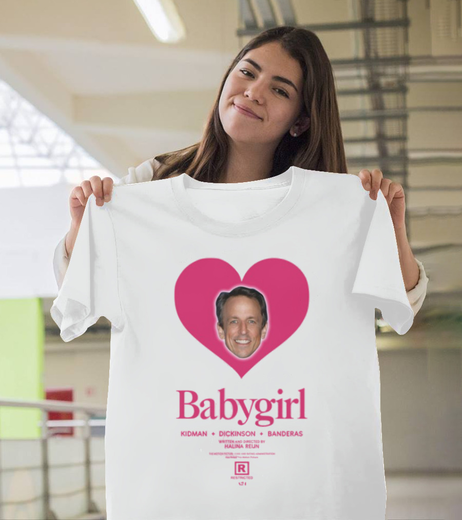 Seth Meyers Babygirl Heart Design T-Shirt