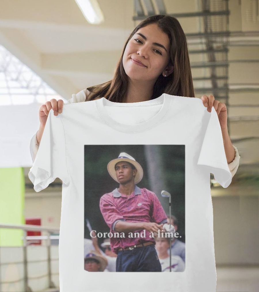 Corona And A Lime Golf Legend Iconic Style T-Shirt