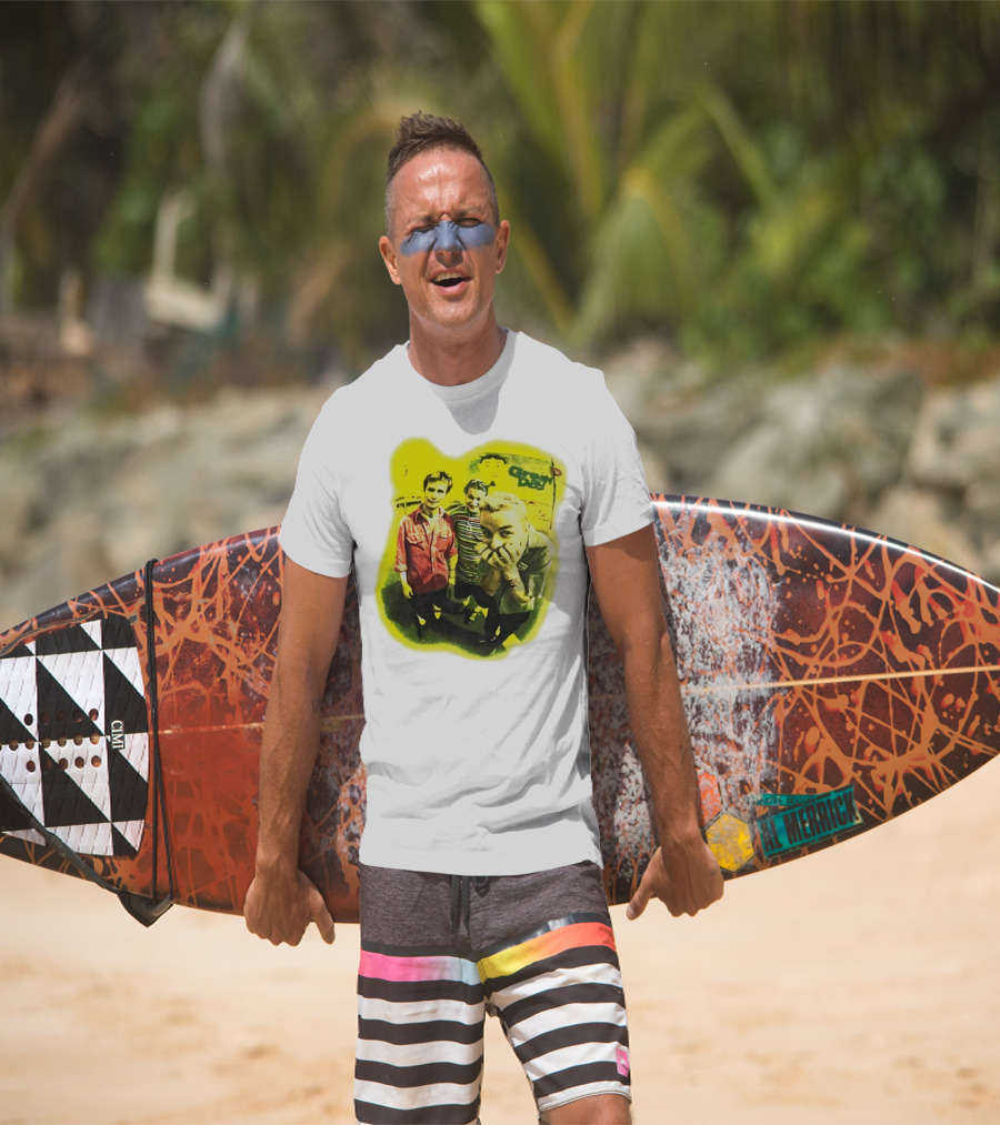 Green Day Dookie Tour 1994 Vintage Punk Rock Band Image T-Shirt