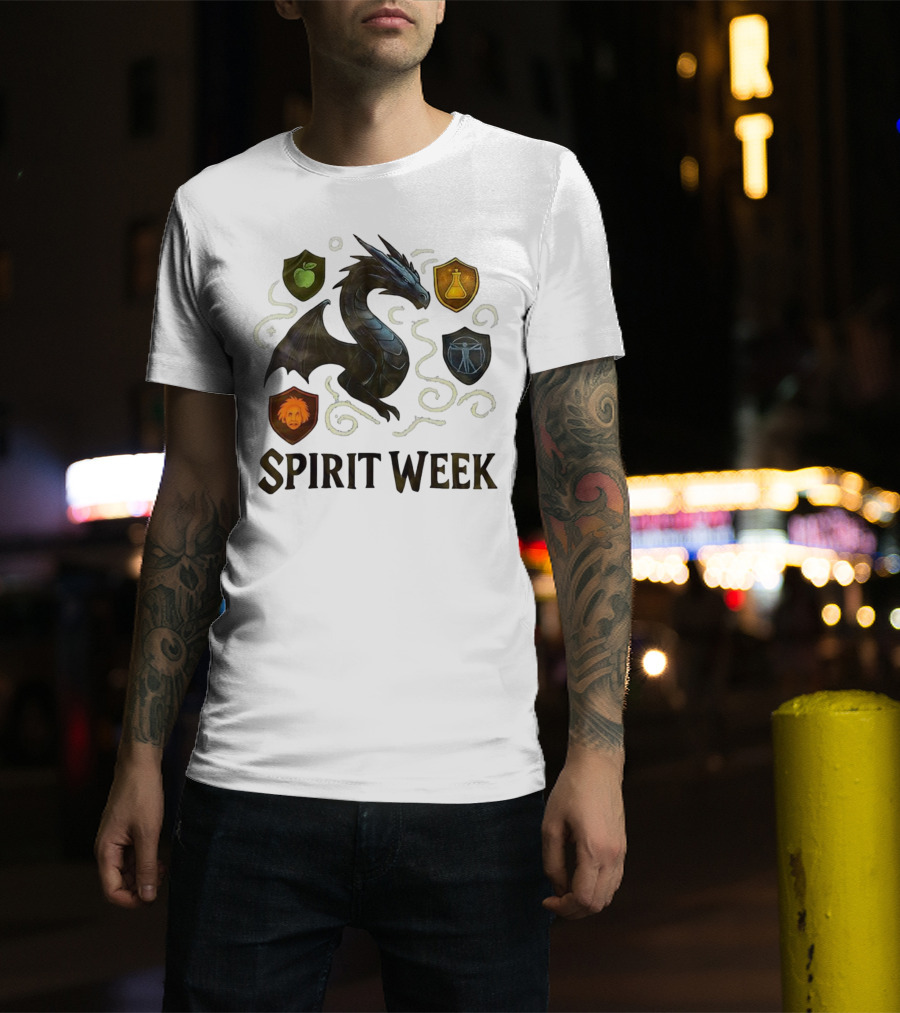 Dragon Shield Icons Spirit Week Design T-Shirt