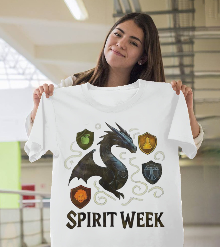 Dragon Shield Icons Spirit Week Design T-Shirt