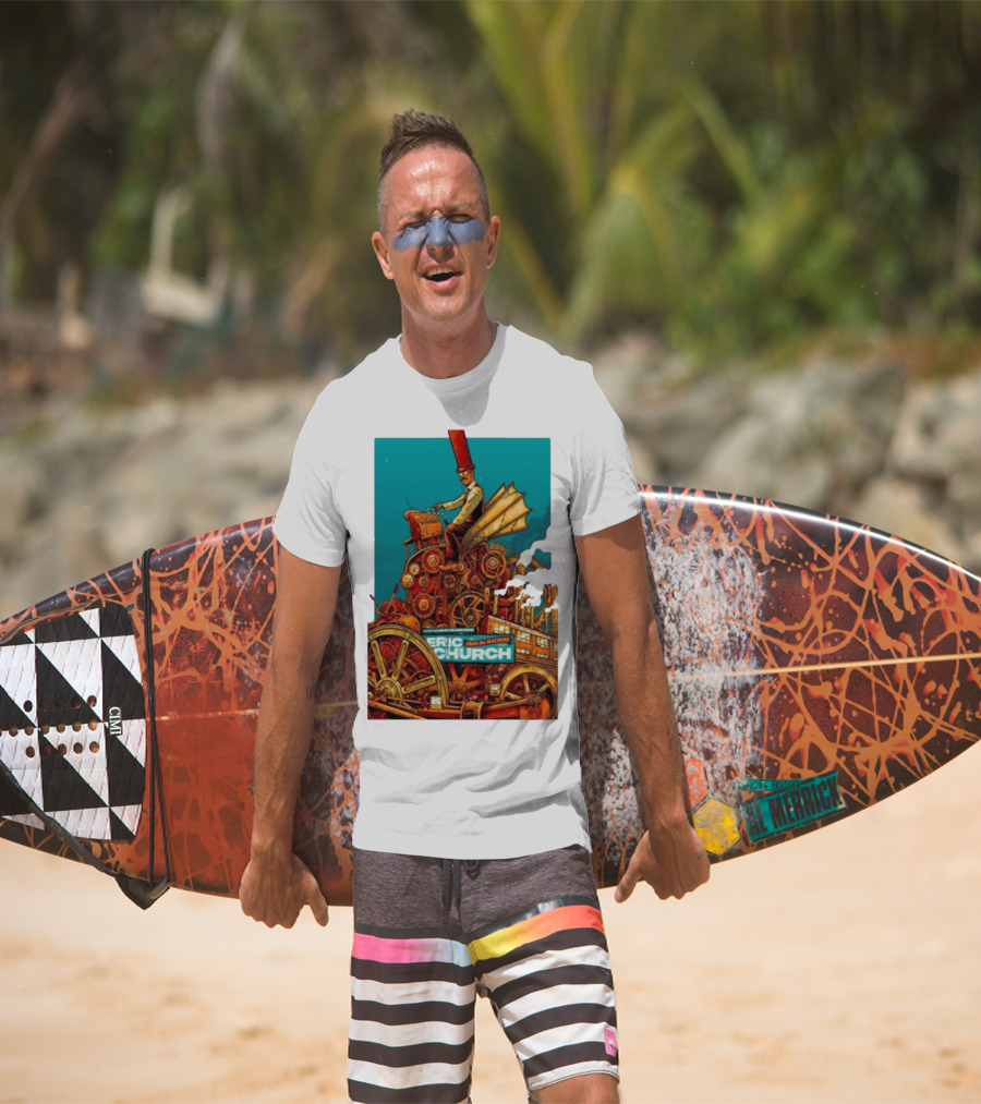 Eric Church The Outsiders Revival Tour Grand Rapids Oct 10 2025 Take The Machine T-Shirt