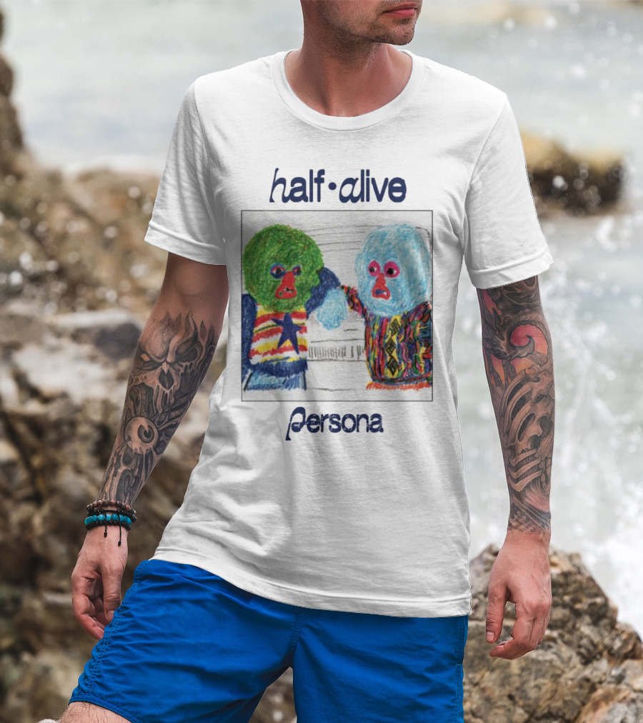 Half Alive Persona Crayon Art Duo T-Shirt