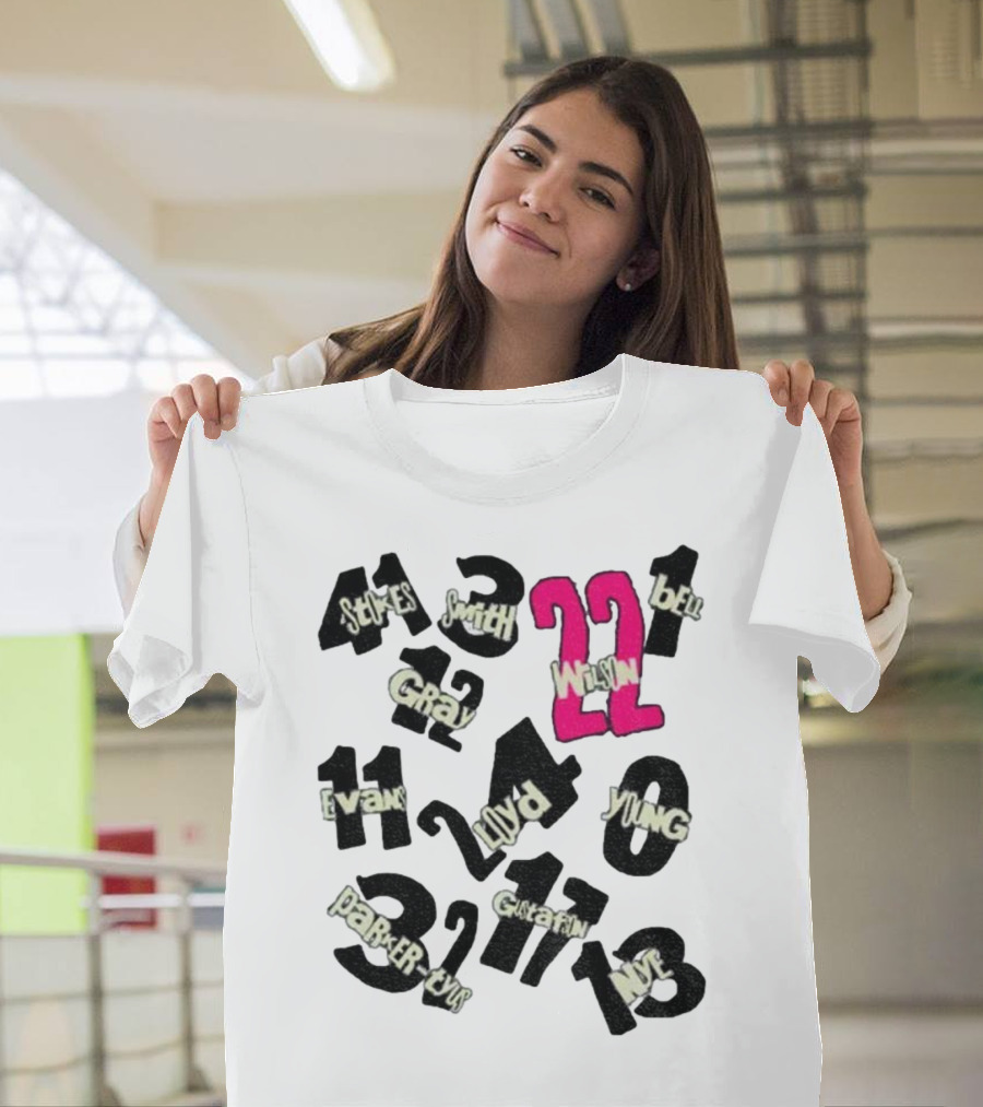 Las Vegas Aces 2022-23-25 World Champions Lloyd Wilson Young Parker Bell Stokes Smith Gray Plum Evans T-Shirt