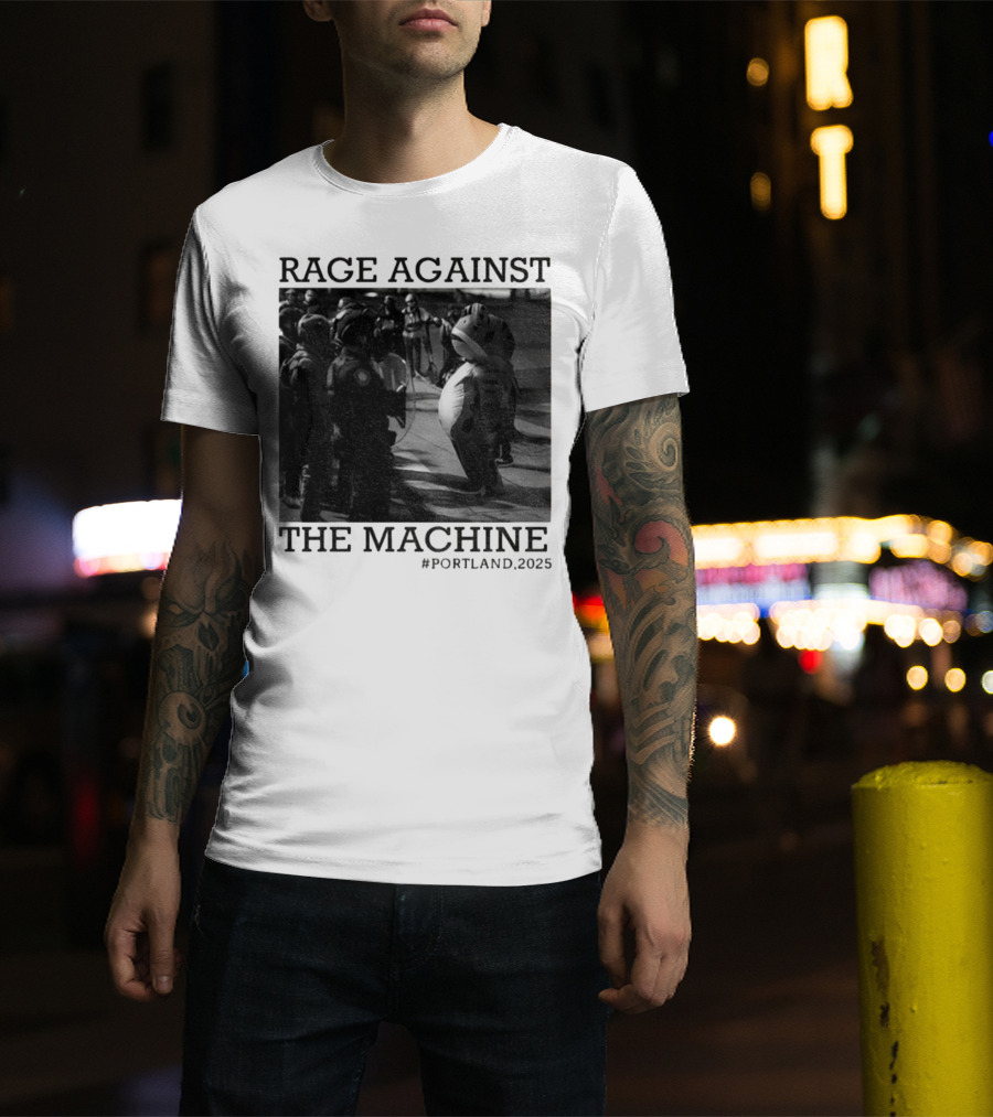 Rage Against The Machine Portland Frog Protest 2025 T-Shirt