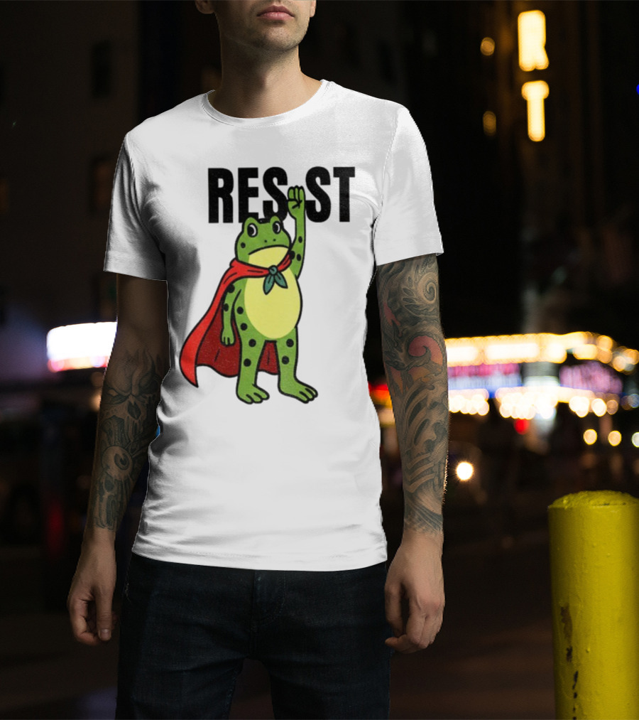 Resist Portland Frog Rage Against Machine Iconic Symbol T-Shirt