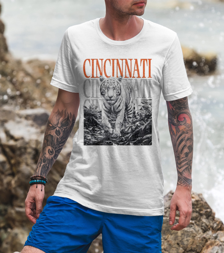 Cincinnati Bengals Tiger Fan Team Spirit T-Shirt