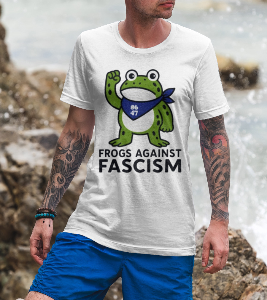 Frogs Against Fascism 86 47 Peaceful Protest Image T-Shirt