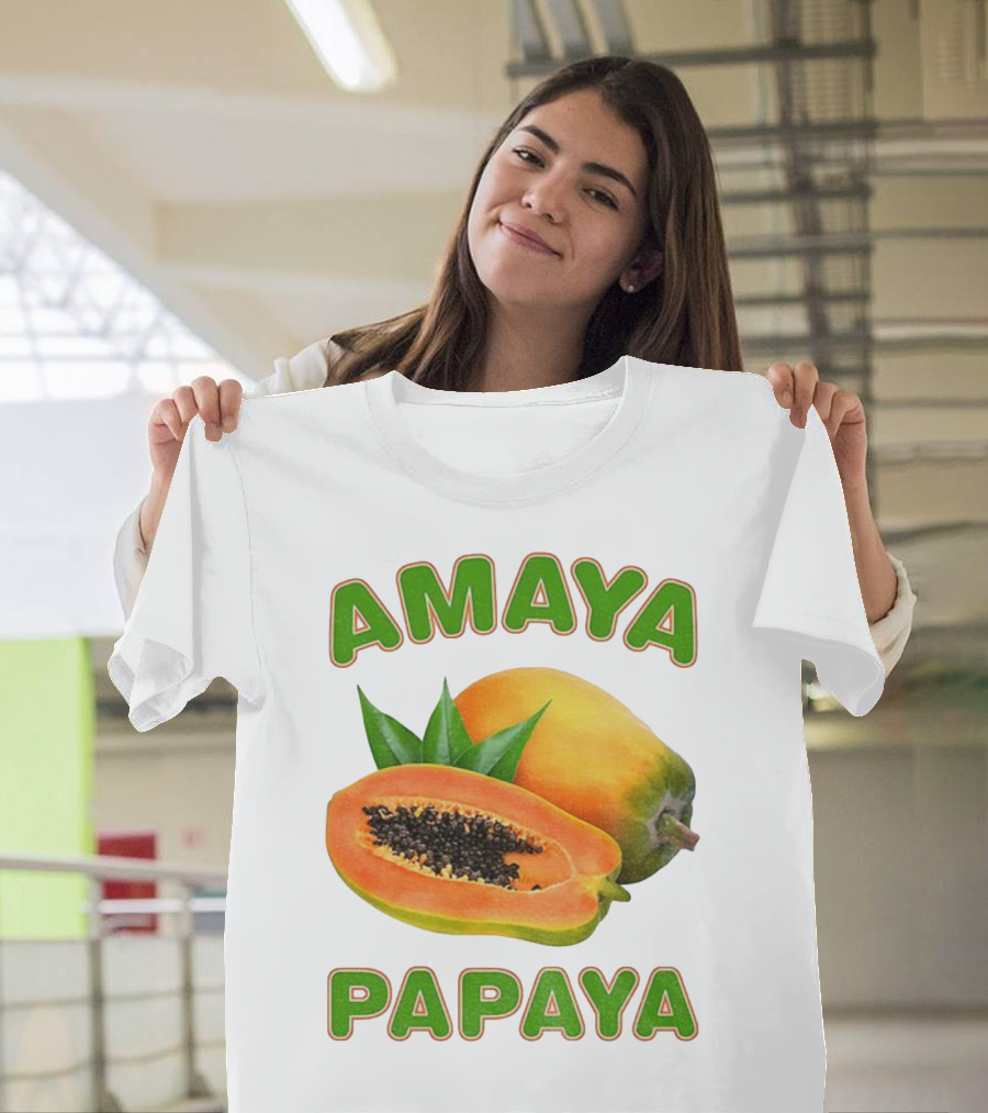 Amaya Papaya Fresh Tropical Fruit Slice T-Shirt