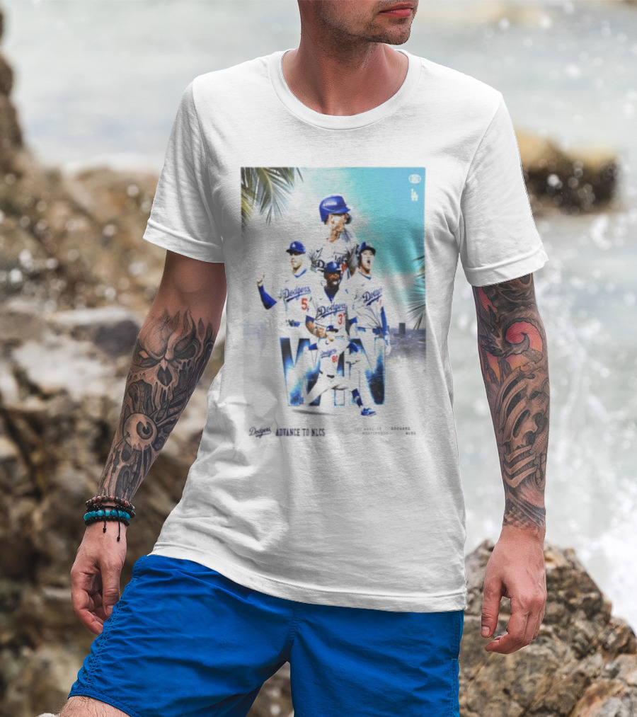 Los Angeles Dodgers Advance To 2025 NLCS Victory Celebration T-Shirt