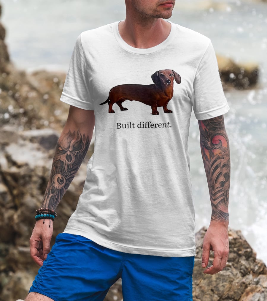 Dachshund Built Different T-Shirt