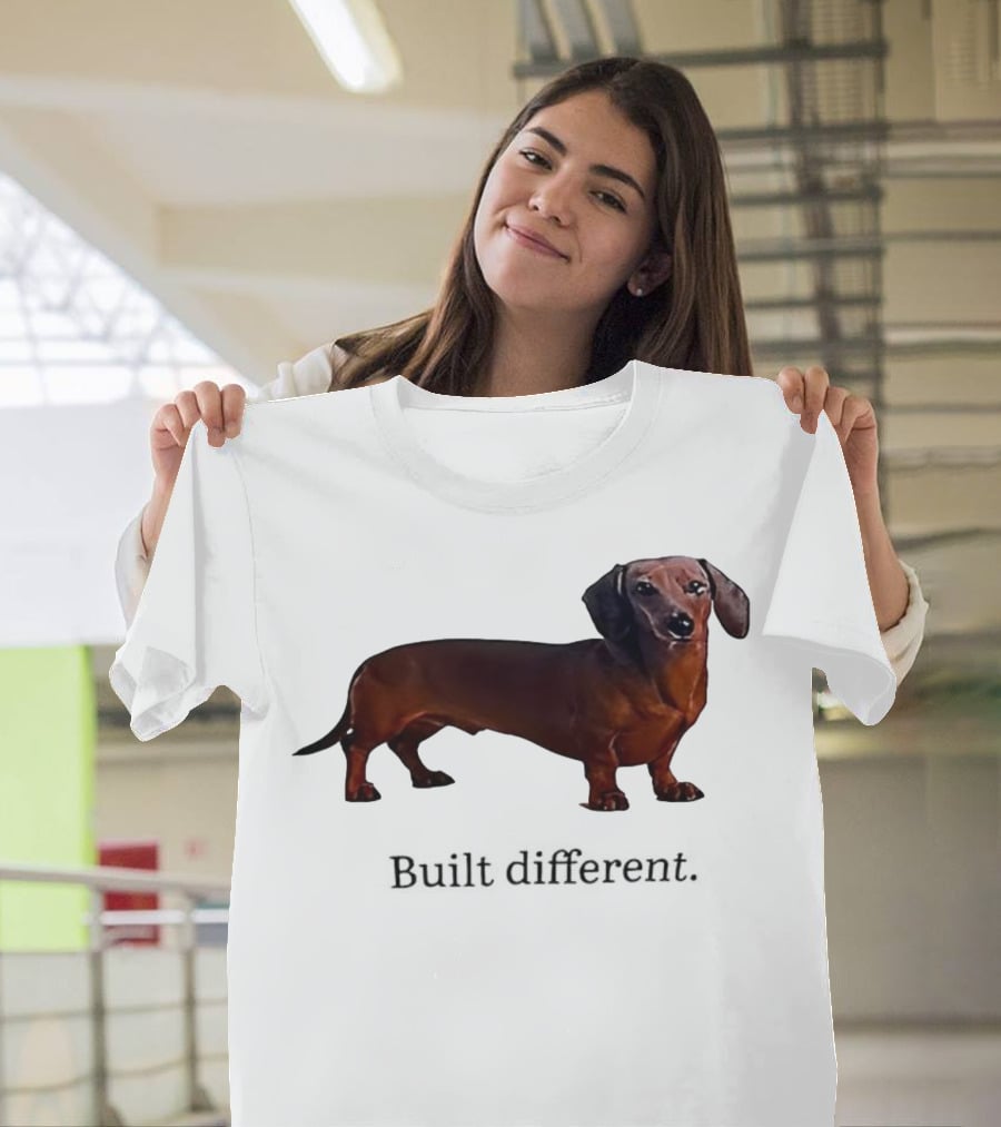 Dachshund Built Different T-Shirt
