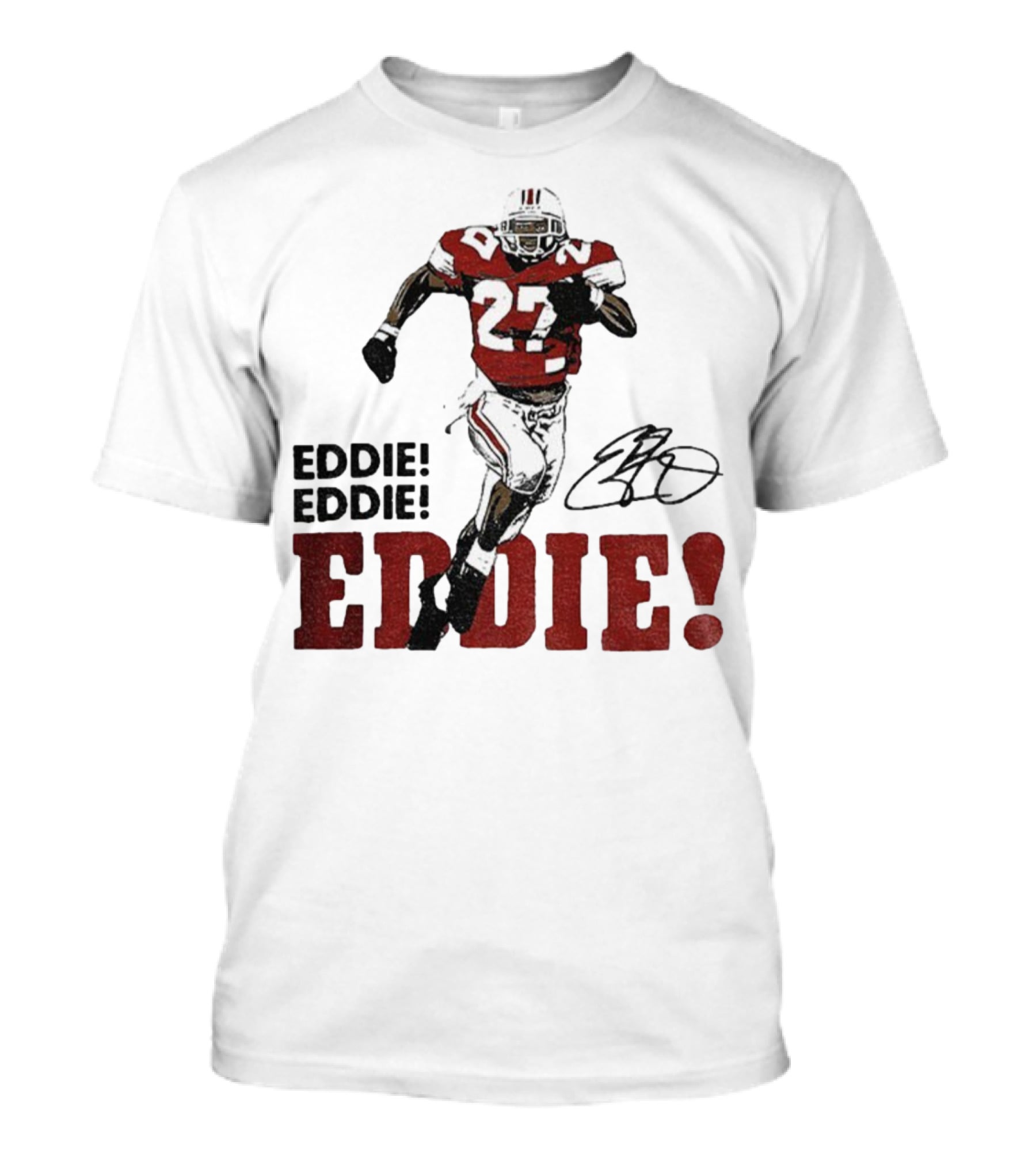 Eddie George 27 Ohio State Buckeyes Football Signature EDDIE! EDDIE! T-Shirt