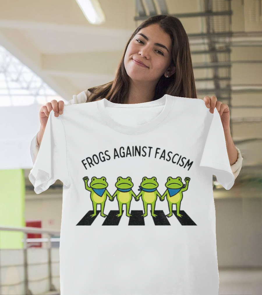 Frogs Against Fascism Anti Fascism Abolish ICE Portland Protest T-Shirt