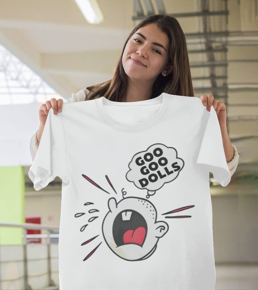 Goo Goo Dolls Shouting Cartoon Illustration T-Shirt