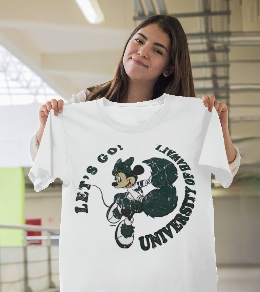 Let’s Go Minnie Mouse University Of Hawai’i Cheerleader T-Shirt