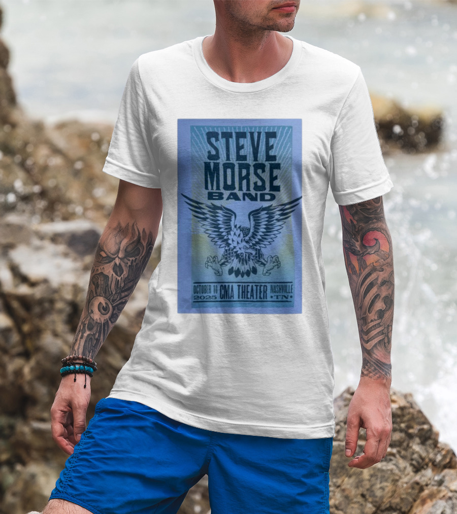 Steve Morse Band CMA Theater Nashville TN October 10 2025 Eagle Design T-Shirt