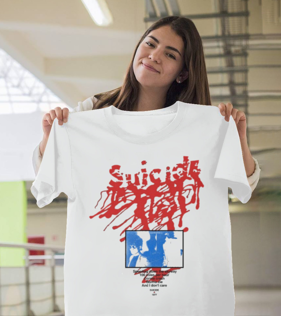 Suicide USA Rocket 1977 Speeding Down Skyway 100 Miles Per Hour Gonna Crash T-Shirt